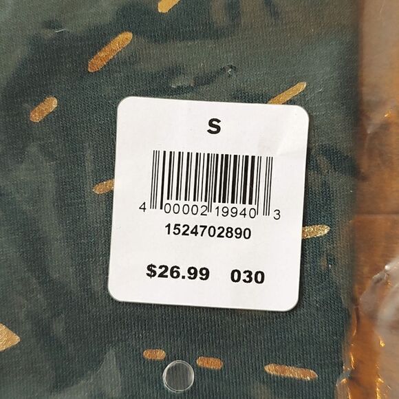 New Women's Size Small Hunter Green Too Lit To Quit Scoop Neck Christmas Tee - Picture 9 of 9